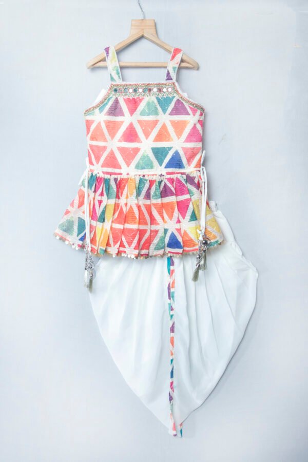 Girl's Dhoti Kurta Set