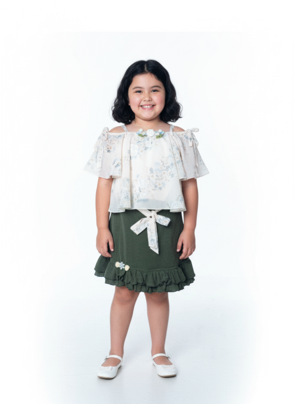 Skirt Top Set For Girls